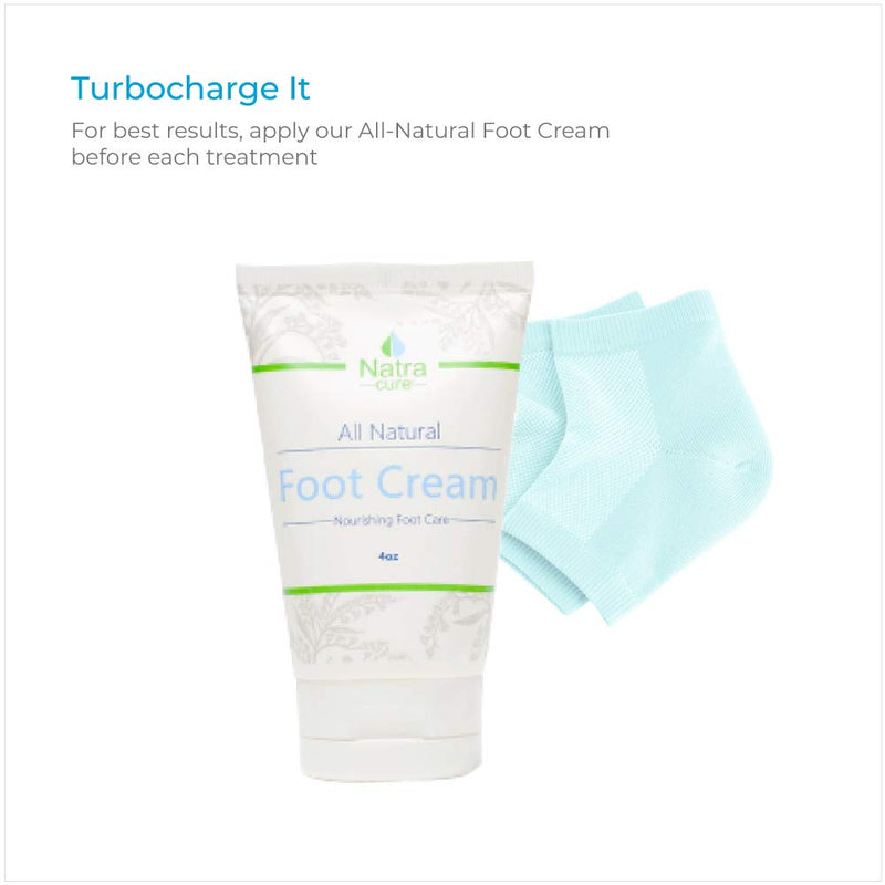 NatraCure Vented Moisturizing Gel Heel Sleeves - (Skin softening footcare treatment socks for Cracked heels, Dry feet, Foot calluses, Rough heel socks - (608-M CAT) - Color: Aqua Blue - Size: Regular One Size - BeesActive Australia