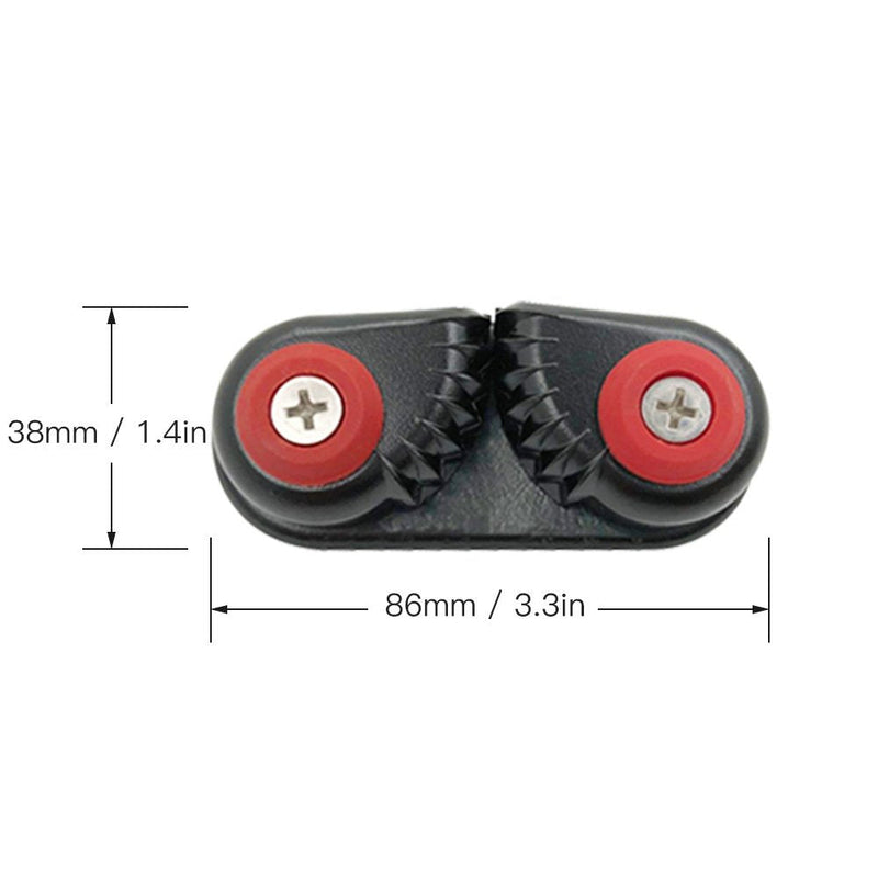 Lixada 2PCS Kayak Cam Cleat Boat Canoe Sailing Boat Dinghy Aluminum Cam Cleats Fast Entry Kayak Cleats - BeesActive Australia