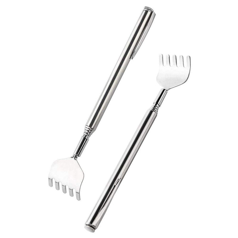 5 Pcs Telescopic Back Scratcher Portable Extendable Back Scratcher Back Massager Tool with Pocket Clip - BeesActive Australia
