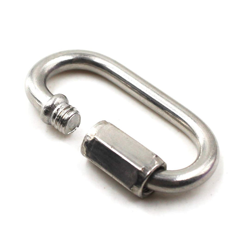 Flomore Lock Quick Link Chain Connector 304 Stainless Steel Screw Lock Carabiner M4 - BeesActive Australia