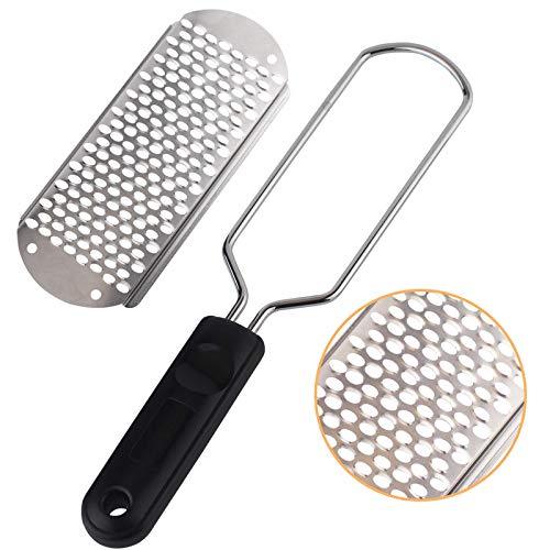 Pedicure Foot File - 2Pcs Stainless Steel Colossal foot Rasp, Dead Skin Remover for Feet, Professional Pedicure Tools Washable and Reusable - BeesActive Australia