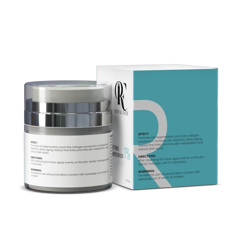 RF ROYAL FATE Retinol Moisturizer Face and Neck Skin Cream For Fine Lines and Wrinkles, and Anti-Aging Effect. Made With Shea Butter, Jojoba Oil, Vitamin E and Hyaluronic Acid. Fragrance Free 1.7 oz - BeesActive Australia