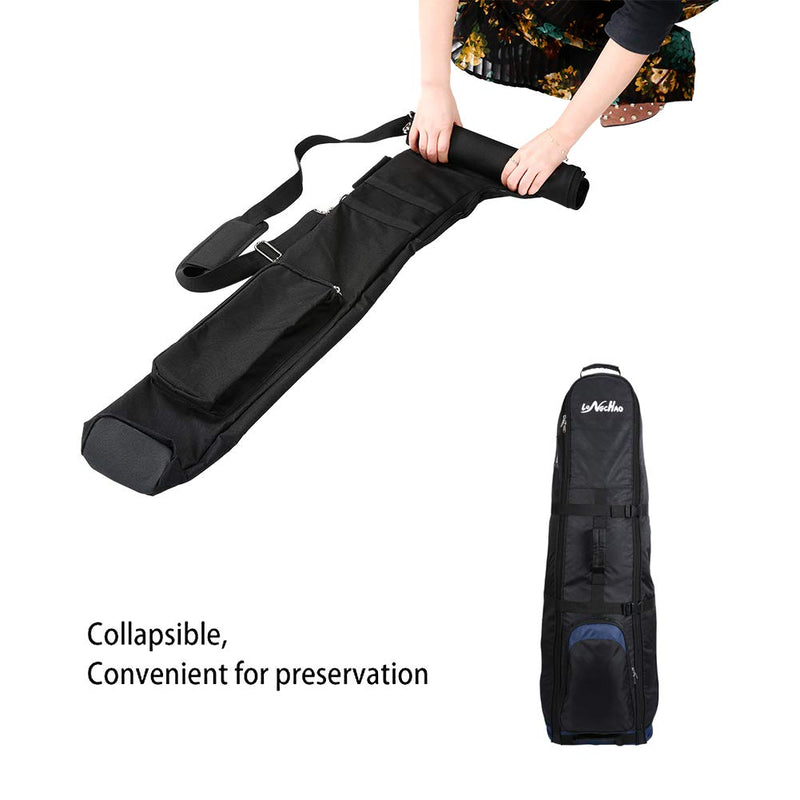Golf Sunday Bag-Driving Range Mini Course Training Practice Golf Bag Travel Case Foldable Black - BeesActive Australia