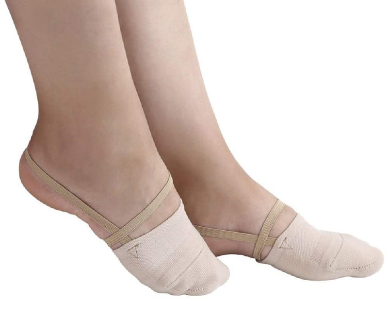 [AUSTRALIA] - RGPros Knitted Half Sole Toe Shoes Socks for Professional Rhythmic Gymnastic Competition or Ballet Dance Medium 1 Pair 