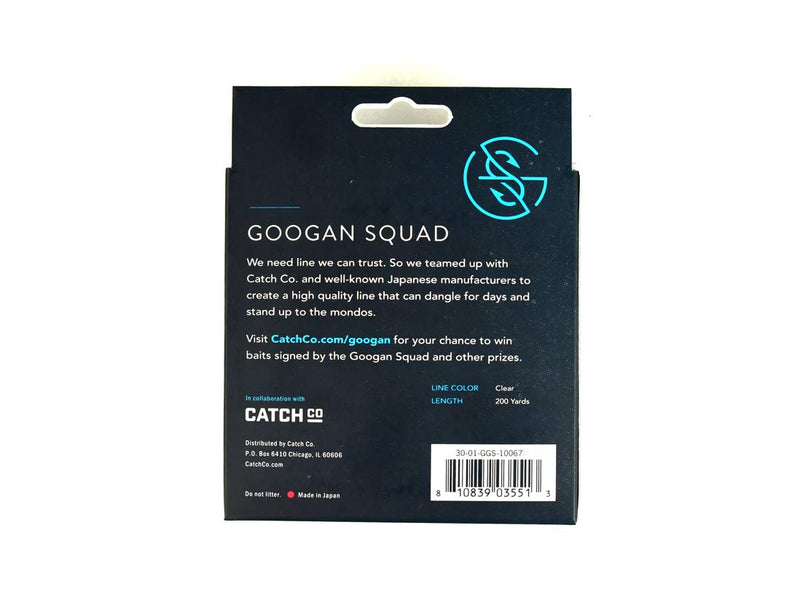 [AUSTRALIA] - Catch Co Googan Squad 100% Pure Fluorocarbon (Fluoro) Fishing Line, 200yd 25lb 