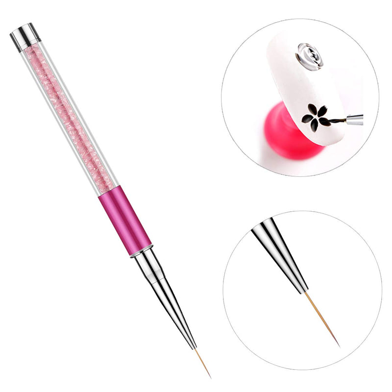 5 Pcs Acrylic Nail Brush Set Nail Gel Brush and 5 Pcs Nail Art Sculpture Pen Dual Tipped Carving Pen Brushes 10 - BeesActive Australia