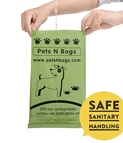 Poop Bags, Environment Friendly Pets N Bags Dog Waste Bags, Biodegradable, Refill Rolls, Includes Dispenser (16 Rolls / 240 Count) 16 Rolls / 240 Count - BeesActive Australia