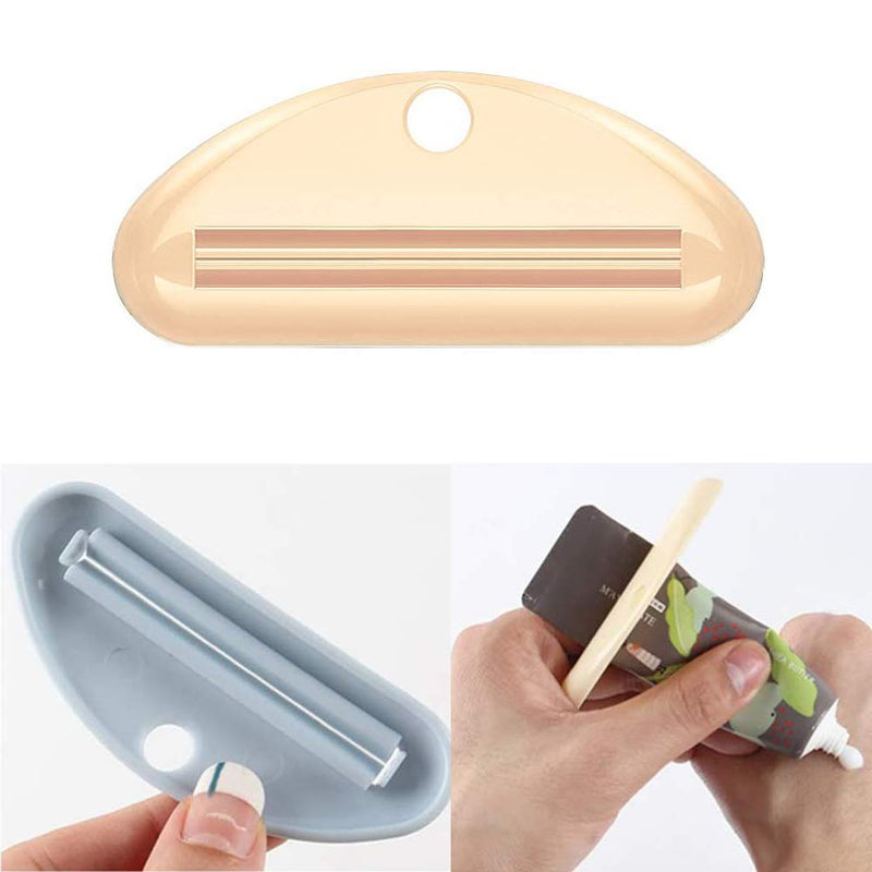 8 Pcs Tube Toothpaste Squeezer Toothpaste Clips D Shape Cosmetic Cream Tube Squeezer Dispenser Clip for Bathroom (Random Colors) - BeesActive Australia