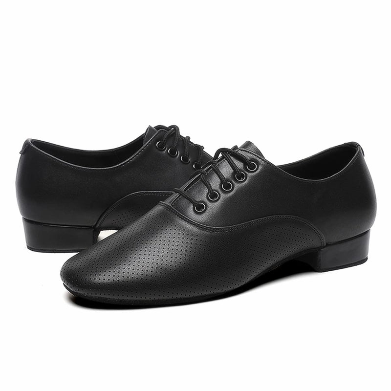 Bokimd Mans Breathable Ballroom Damce Shoes Latin Tango Morden Character Shoes 7 Black - BeesActive Australia