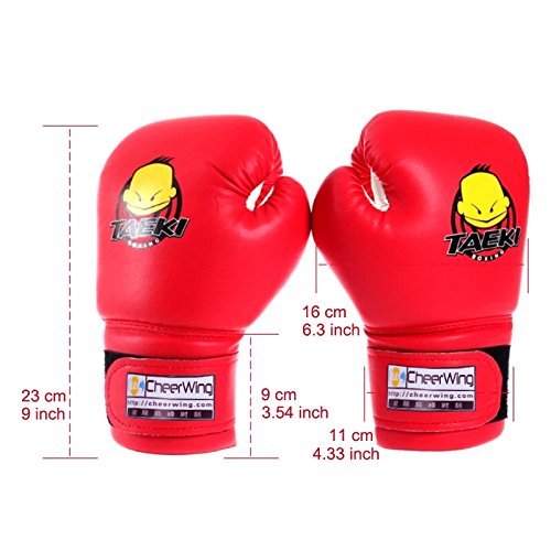 [AUSTRALIA] - Cheerwing Kids Boxing Gloves 4oz Training Gloves for Youth and Toddler Punching Mitts Kickboxing Muay Thai Gloves Red 