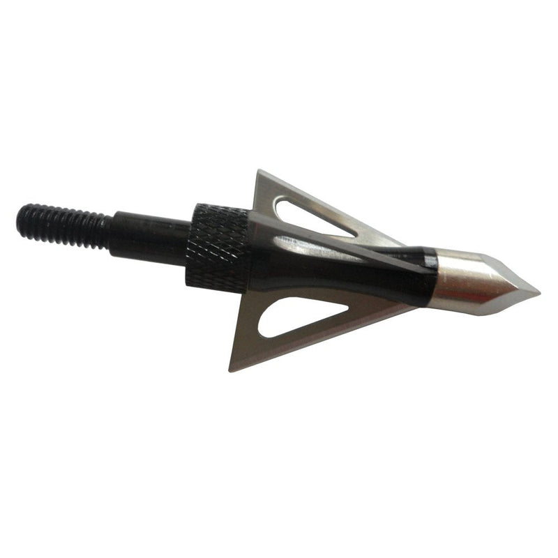 PA Broadheads 3 Fixed Steel Blade 100 Grain Archery Hunting Arrowheads for Compound Bow and Crossbow (Black) - BeesActive Australia