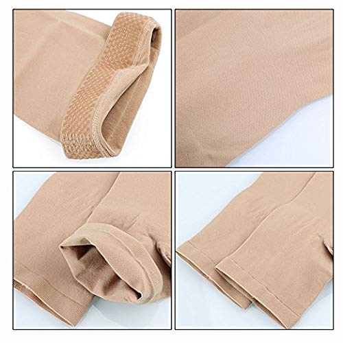 PEDIMEND Thigh High Compression Stockings for Varicose Veins (1PAIR - 2PCS) - Compression Stockings - Effective Relief from Tightness & Muscle Soreness - Promote Venous Blood Flow - Unisex (Beige) Beige - BeesActive Australia