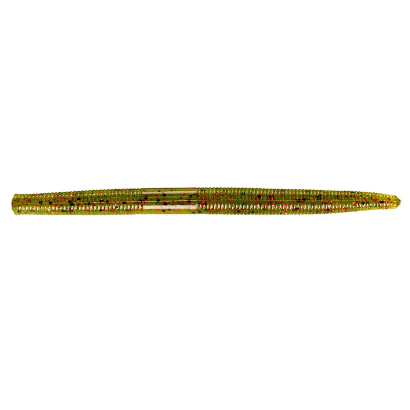 [AUSTRALIA] - YUM Dinger Classic Worm All-Purpose Soft Plastic Bass Fishing Lure - Great Texas Rigged, Wacky Style, Carolina Rigged, Pitched, Etc. Watermelon/Red Flake 5" 