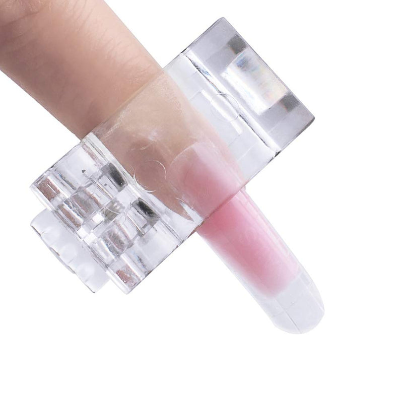 20 Pieces Nail Tips Clip Plastic Nail Clips Finger Extension Clip Clamp Manicure Clip Clamp Quick Building Poly Gel Nail Tips Clip Assitant Nail Clip Tool, Transparent - BeesActive Australia