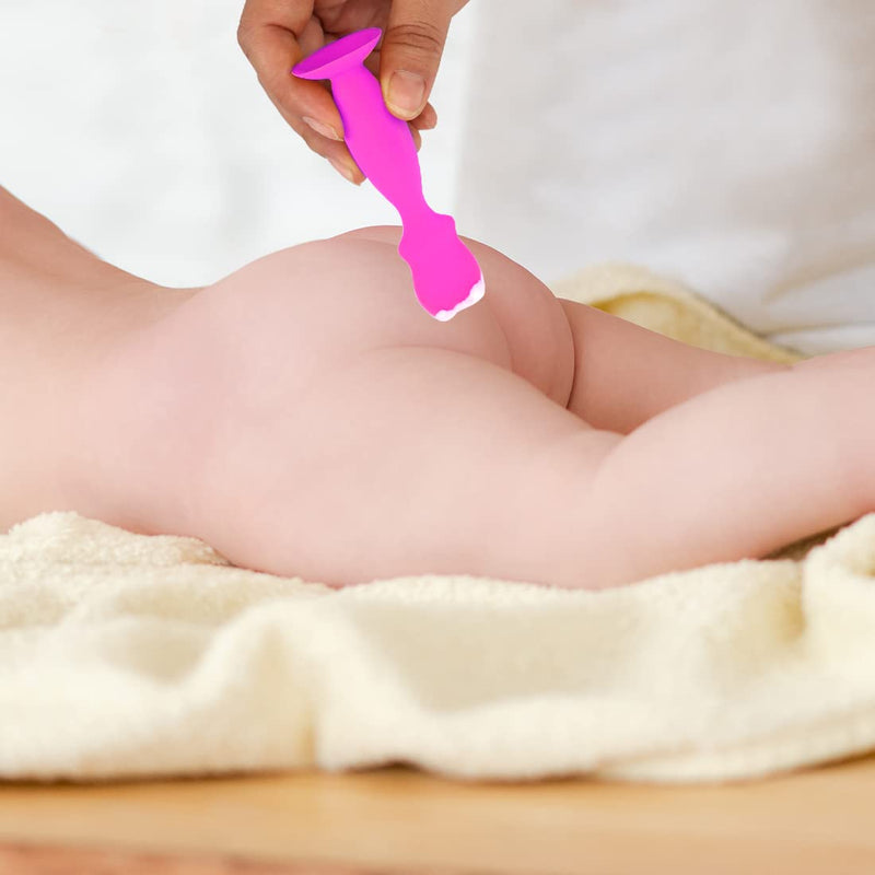 Nappy Rash Cream Applicator Medical Grade Baby Bottom Brush Silicone Facial Cream Spatulas for Newborn Baby Facial Cosmetic 2PCS - BeesActive Australia
