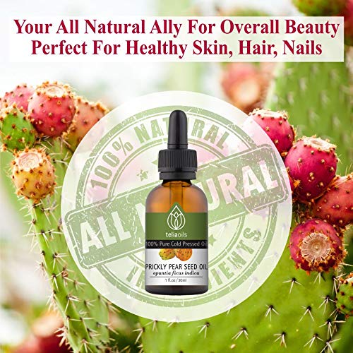 Prickly Pear Seed Oil (Barbary Fig Oil) 100% Pure - Cold Pressed / Best Natural Anti Aging Treatment - 1 Oz /30 Ml - BeesActive Australia
