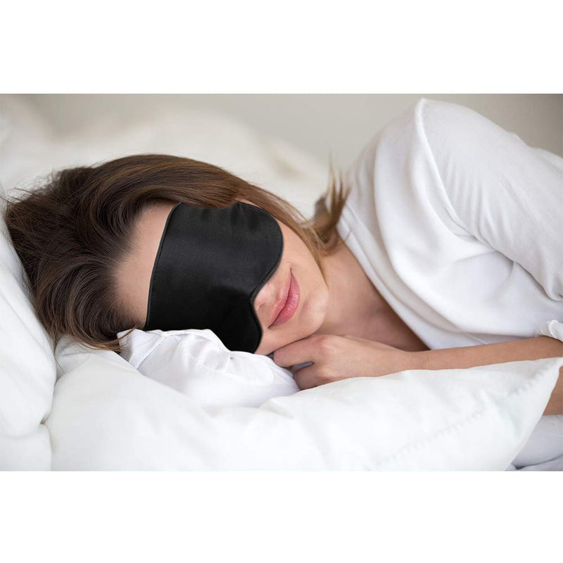 Sleep Mask, Silk Eye Mask Super Smooth Sleeping Mask by Jazzznap Medium - BeesActive Australia