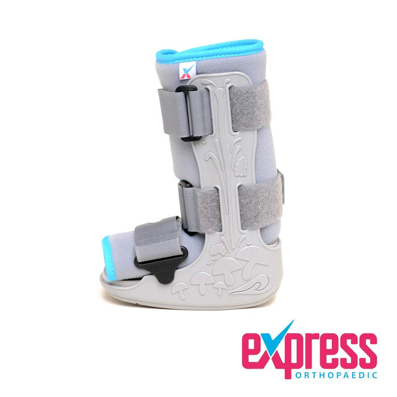 Express Orthopaedic® - Medically Approved Protective Cast Boot/Fracture Boot For Kids - Post-Op, Foot & Ankle Injuries - Unisex Bilateral Design - 1 UNIT (MEDIUM - Kid's UK Shoe:8-11) MEDIUM - Kid's UK Shoe:8-11 - BeesActive Australia