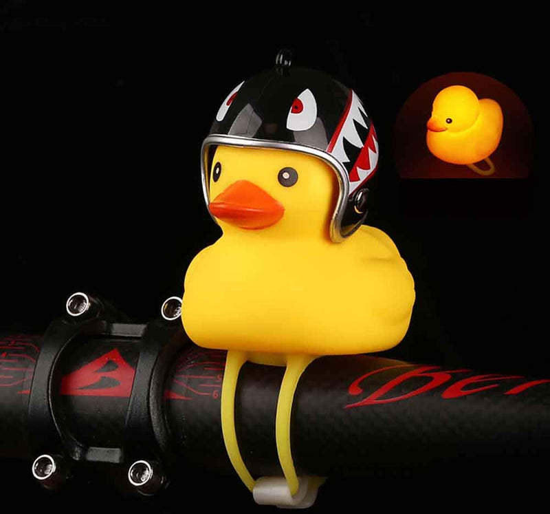 Omeet 2 Pack - Lovely Yellow Duck Bike Bell, Kids Bike Horn, Rubber Yellow Duck Bicycle Accessories with LED Light - for Kids Toddler Children Adults Sport Outdoor Black - BeesActive Australia