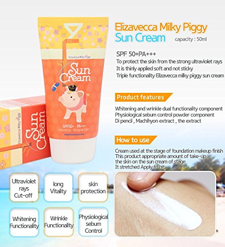 [Elizavecca] Milky Piggy Sun Cream for all skin, Moisture sun cream - BeesActive Australia