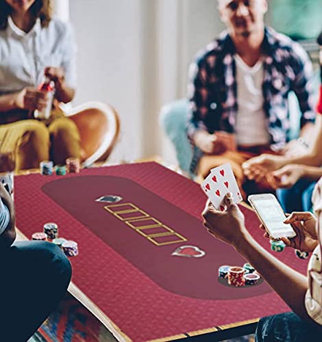 WALIKEN Texas Holdem/Blackjack, Roulette/Craps Red/Grey - BeesActive Australia