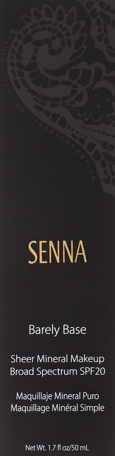Senna Cosmetics Barely Base Sheer Mineral Makeup SPF 20, Medium, 1.7 Fluid Ounce - BeesActive Australia