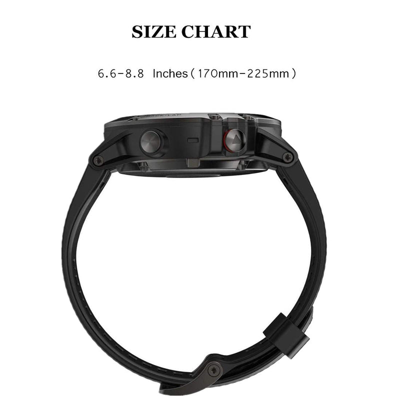 GinCoband Fenix 5X Bands,26mm Quick Release Wristband Replacement for Garmin Fenix 5X/Fenix 5X Plus/Fenix 6X/Fenix 6X Pro/Fenix Watch (26mm Width, Purple) 26mm Width - BeesActive Australia