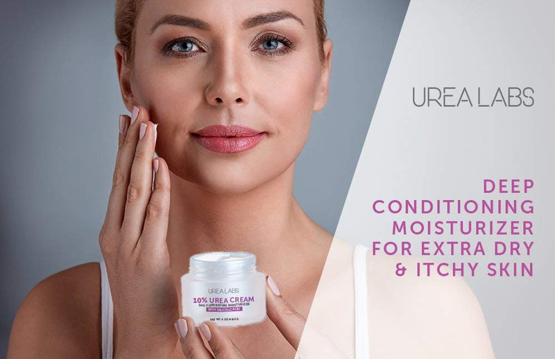UREA LABS | 10% Urea Cream w/ Salicylic Acid and Lavender Oil. Daily Moisturizer for Face, Hand, Foot & Full Body use. Healing, Hydrating, Therapeutic Cream for severe Dry Skin and Keratosis Pilaris - BeesActive Australia