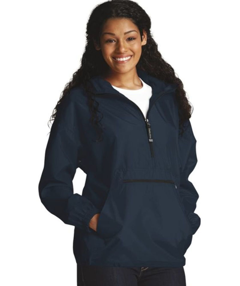 Charles River Apparel Pack-N-Go Wind & Water-Resistant Pullover (Reg/Ext Sizes) X-Large Navy - BeesActive Australia