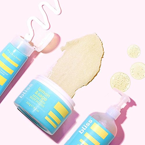 Bliss - Lemon & Sage Satin Skin Body Polish With Shea Butter & Coconut Oil | Smoothing & Balancing Skincare | All Skin Types | Cruelty Free | Paraben Free | 8.5 fl. oz. 8.5 Fl Oz (Pack of 1) - BeesActive Australia