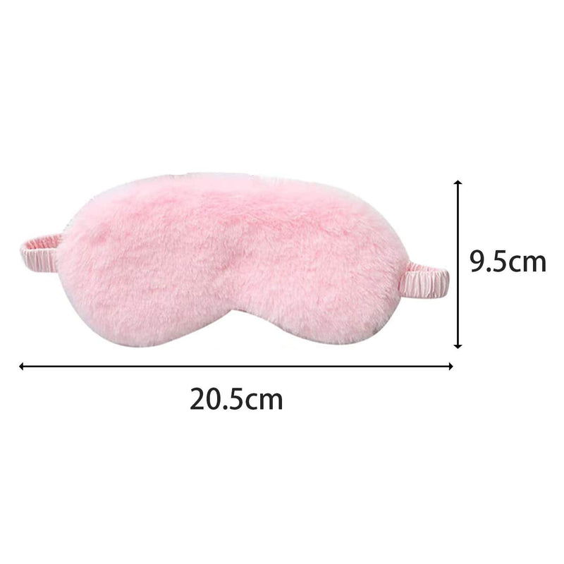 4 Pcs Plush Eye Mask Soft Fluffy Plush Eye Mask Sleep Mask Adjustable for Kids Adult Women - BeesActive Australia