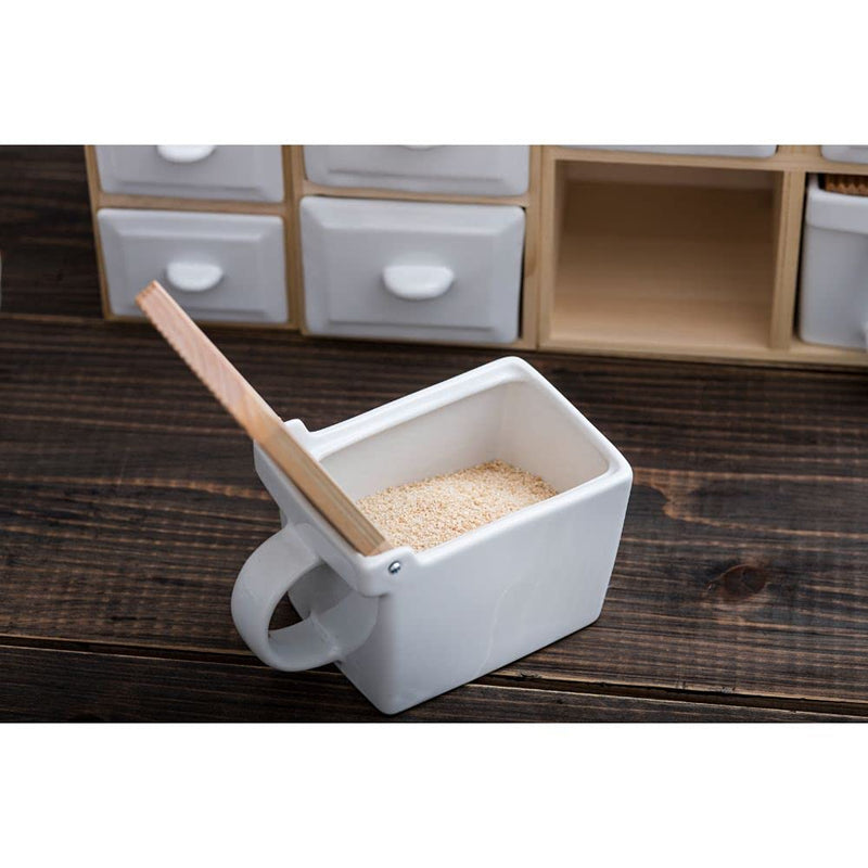 ZERO JAPAN Salt Box - White - 15oz / 420ml Made in Japan - BeesActive Australia
