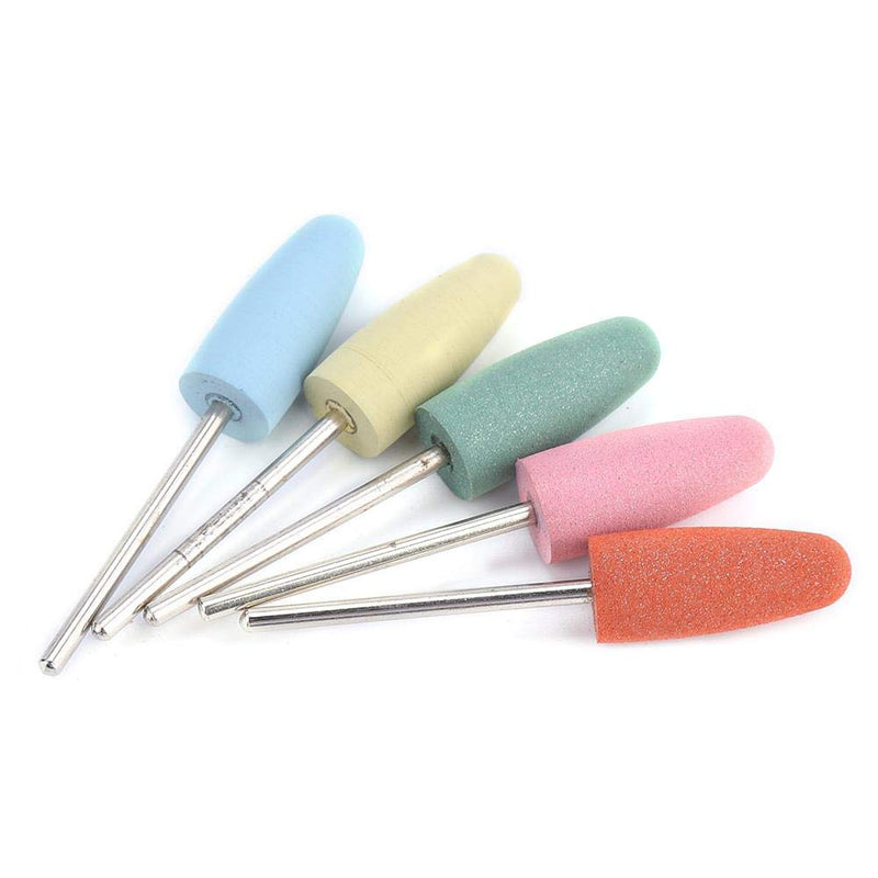 Nail Drill Bits, 5pcs / set Rubber Nail Drill Bits Manicure Pedicure Nail Polishing Burr Accessory (171) 171 - BeesActive Australia