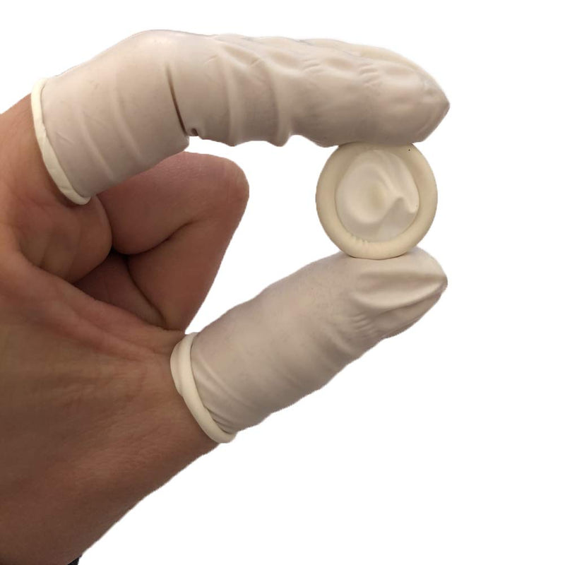 105 PCS Latex Finger Covers Finger Tip Rubber Protect Keeping Dressing Dry and Clean, Anti-stati - BeesActive Australia