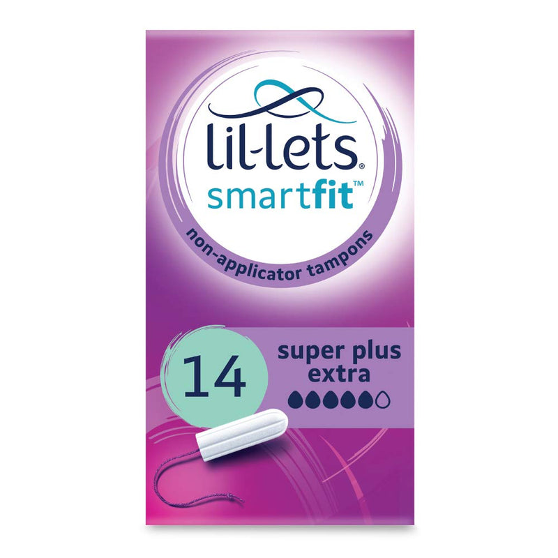 Lil-Lets Non-Applicator Super Plus Extra Tampons, 1 Pack of 14, Very Heavy Flow & Non-Applicator Ultra Tampons, Pack of 10 - BeesActive Australia
