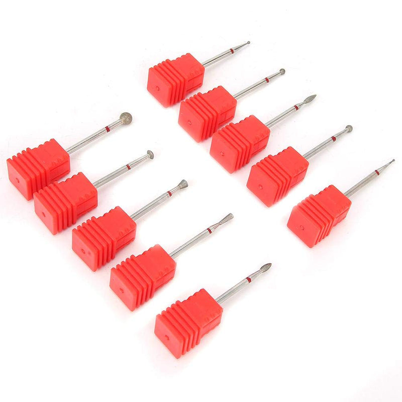 Efficient Pedicure Bit, Reliable And Durable Nail Drill Bits, Safe And Reliable Manicure Store Salon Shop for Home Beauty Salon(F1-F10) F1-F10 - BeesActive Australia