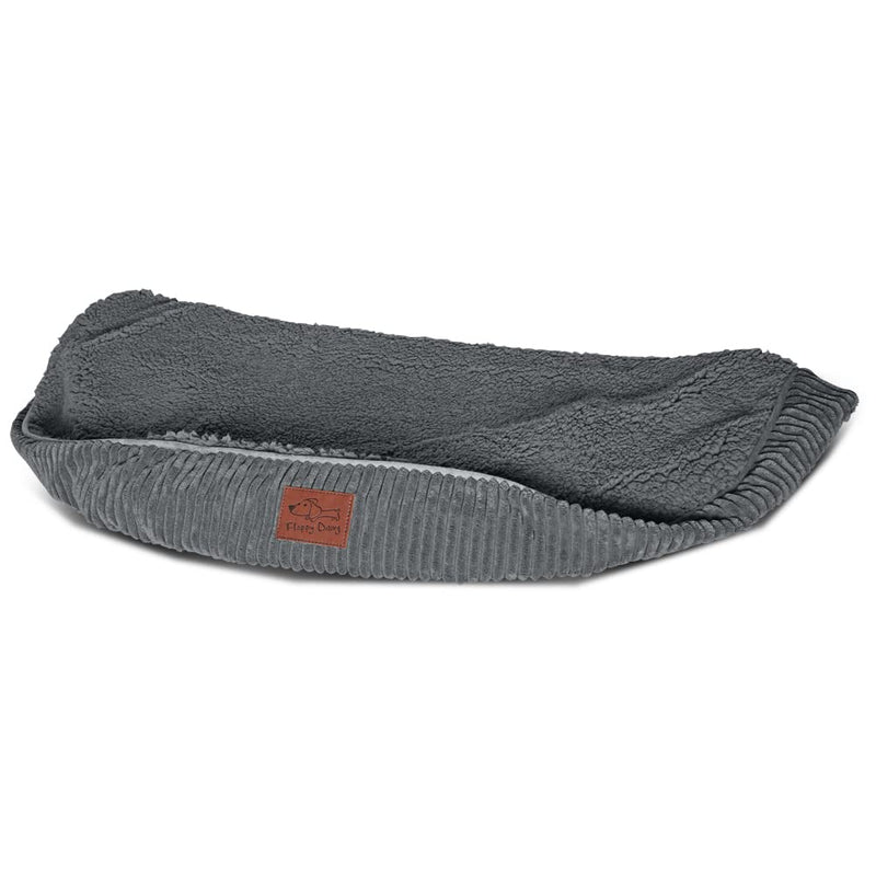 Floppy Dawg Universal Round Dog Bed Replacement Cover. Removable and Machine Washable Cover for Donut and Round Beds. Large 36W. Gray with Gray Top - BeesActive Australia
