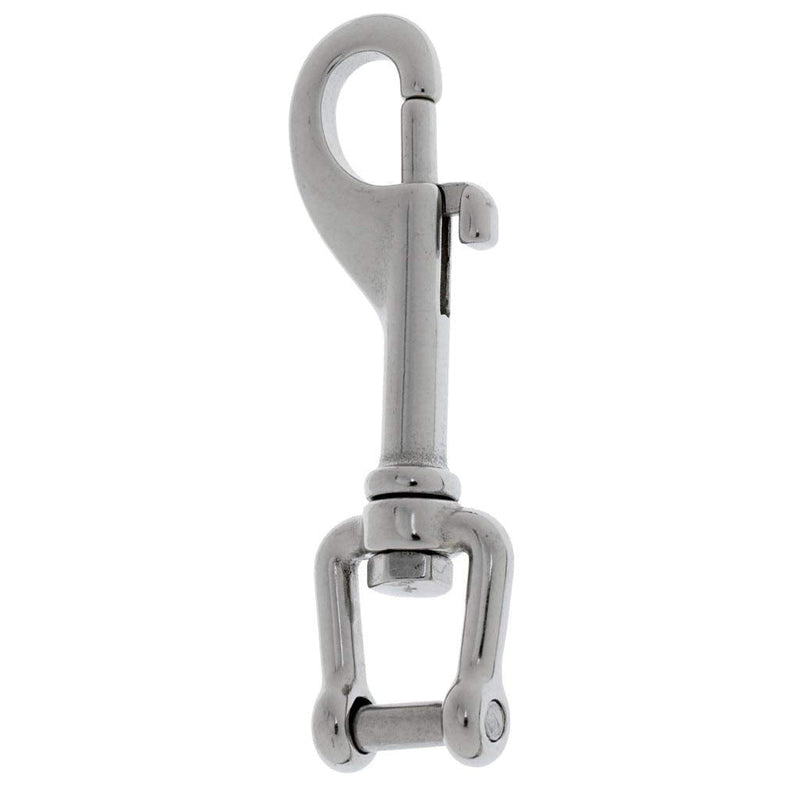 YiMusic 2 Pieces Heavy Duty 316 Stainless Steel Swivel Shackle Bolt Snap Hook Suit for Outdoor Camping Fishing Water Sports Accessories - BeesActive Australia