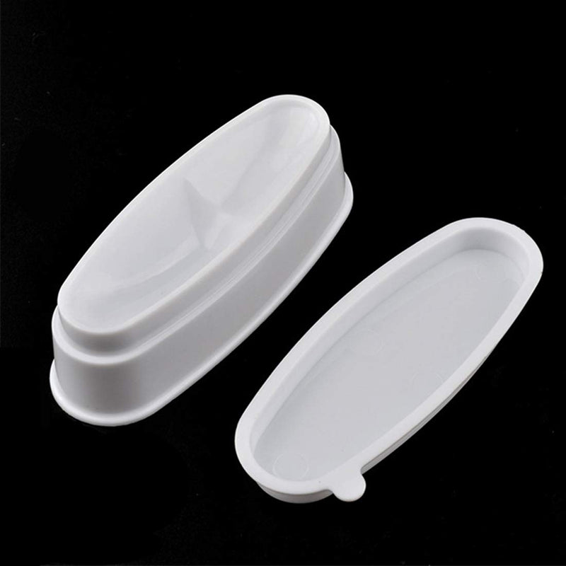 ABS Durable Easy French Dip Tray Dipping Powder Container Dual Use for Short Extended Nails Molding for White Pink Smile Line Pack of 1, HJ-NAT117 - BeesActive Australia