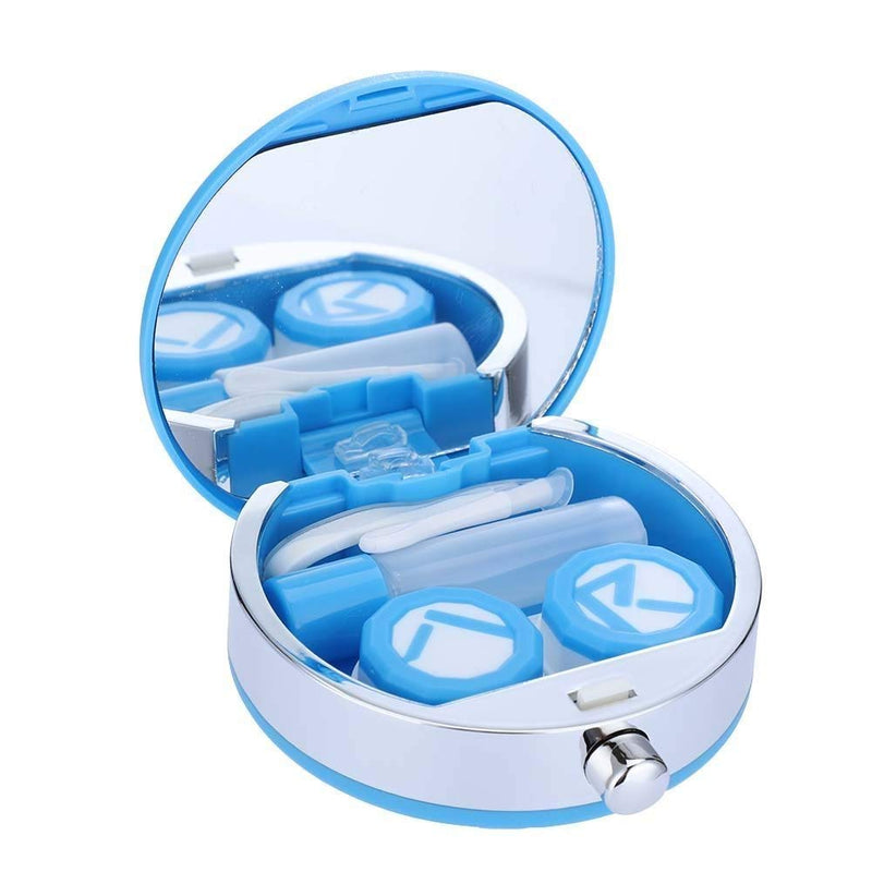 Contact Lens Box, Mini Contact Lens Holder Eye Care Lenses Case Set Cute Lovely Travel Kit Box (Black) - BeesActive Australia