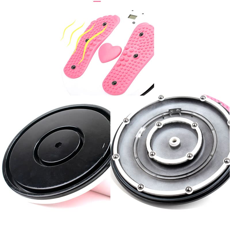AGGICE Waist Twister Board for Exercise Waist, Intelligent Magnetic Massage Waist Disc with Counting Display Load Bearing Pressure Rotating Board Pink - BeesActive Australia