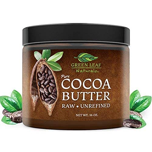 Hard Cocoa Butter for DIY Recipes - Raw Unrefined - Great for Pure All Natural Organic Skin, Hair, Face Concoctions - Creams, Lotions, Moisturizers (16 oz) 1 Pound (Pack of 1) - BeesActive Australia