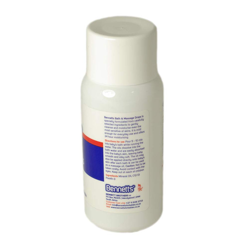 Bennetts Aqueous Bath and Massage Oil for Soft and Smooth Skin - Moisturises and Protects Delicate Skin -Ideal for Dry and Eczema Prone Skin -200ml - BeesActive Australia