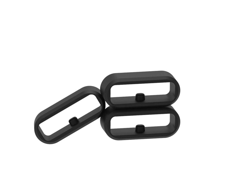 Band Keeper Compatible with Garmin Fenix 7s,Instinct 2s,Venu 2 Plus,Vivomove Sport Fastener Rings,Silicone Watch Band Connector Keeper for Fenix 7s Loop Holder (6PCS-Black) - BeesActive Australia