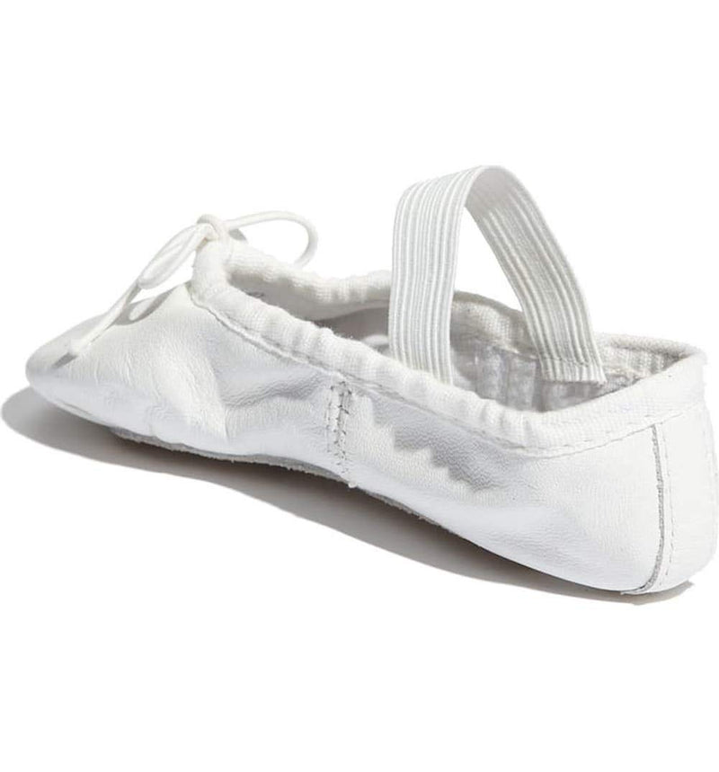 [AUSTRALIA] - Bloch Girls Dance Dansoft Full Sole Leather Ballet Slipper/Shoe, White, 1.5 Wide Little Kid 