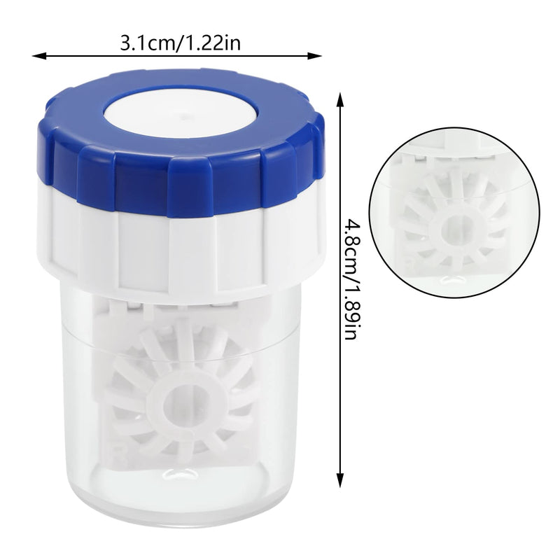 5 Pcs Contact Lens Barrel Cases, Contact Lens Cleaner Contact Washer Manual Rotation Contact Lens Cleaning Container for Eyes Care Classic style - BeesActive Australia