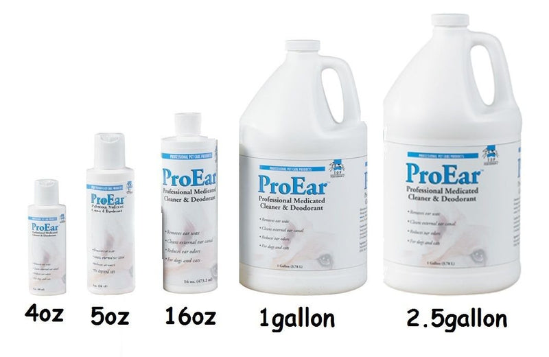 Top Performance Professional ProEar Medicated Pet Dog Cat Ear Cleaner Cleans & Reduces Odors(16 Ounce Bottle) - BeesActive Australia