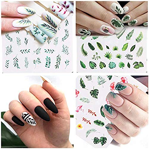 Valuu Nail Art Stickers Water Transfer Nail Decals Flower Leaf Plants Fruits Summer Series Design Manicure Tips，29 Sheets Nail Tips Charms Applique DIY Toenails Nail Art Decorations Accessories - BeesActive Australia