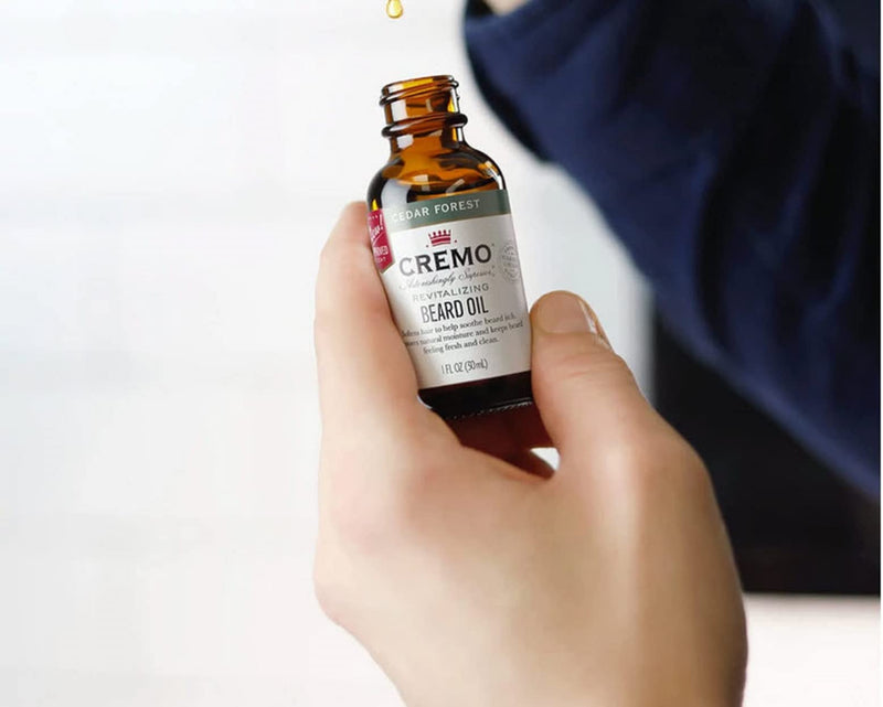 Cremo Beard Oil, -- Restores Moisture, Softens And Reduces Beard Itch for All Lengths Of Facial Hair, 1 Ounce Forest Blend - BeesActive Australia