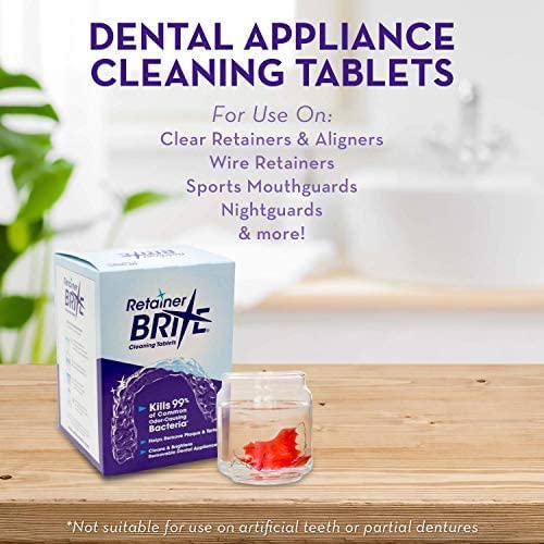 Retainer Brite Cleaning Tablets - 96 Tablets (New formulation) 96 Count (Pack of 1) - BeesActive Australia